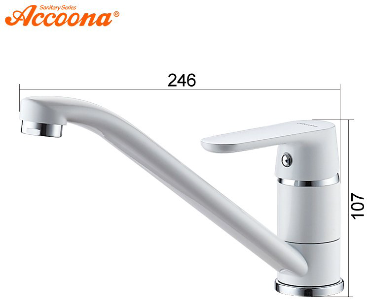 Смеситель для кухни (мойки) Accoona 4166A, однозахватный купить,NaN