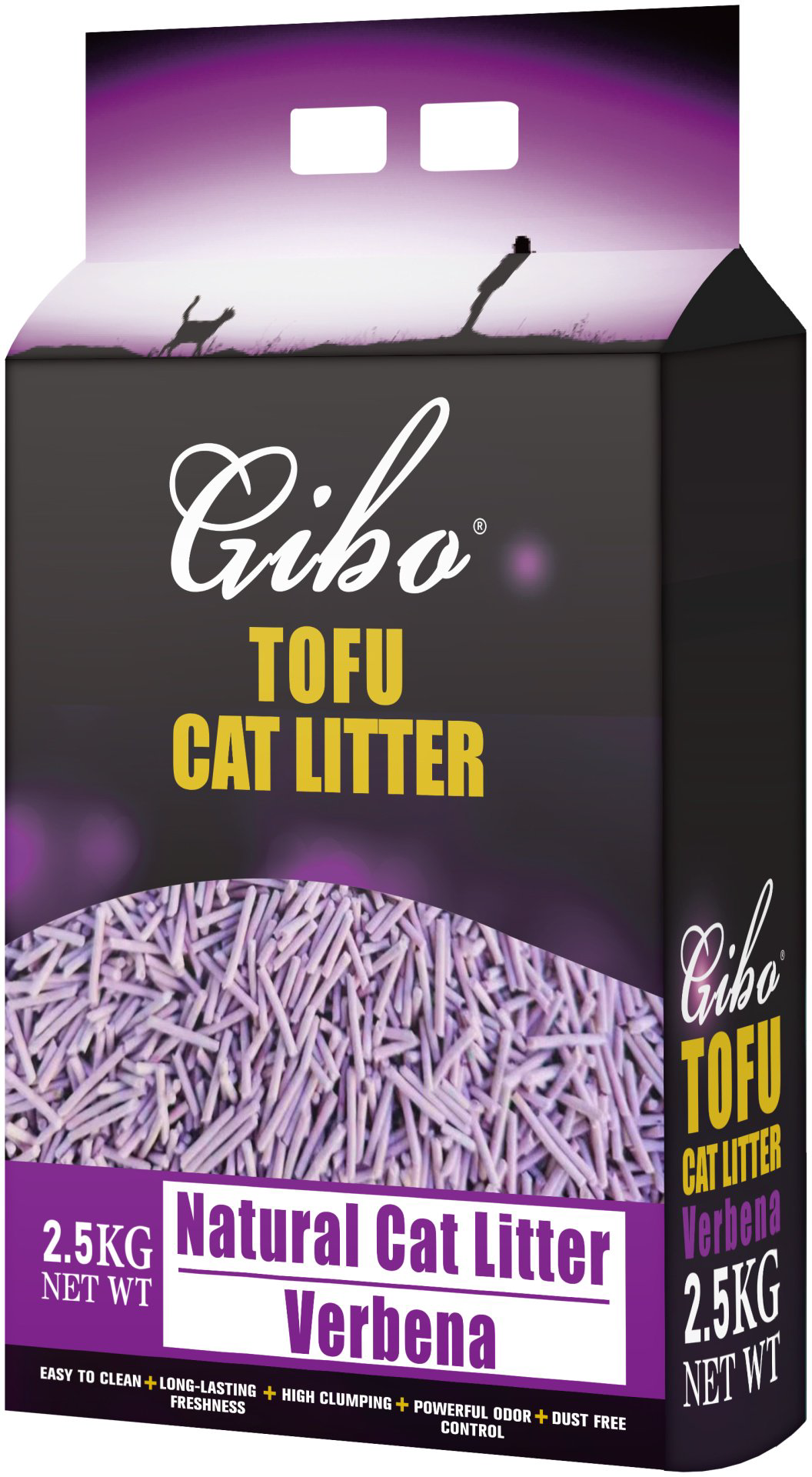 Наполнитель Gibo Tofu с ароматом вербены комкующийся 2.5 кг купить,3000