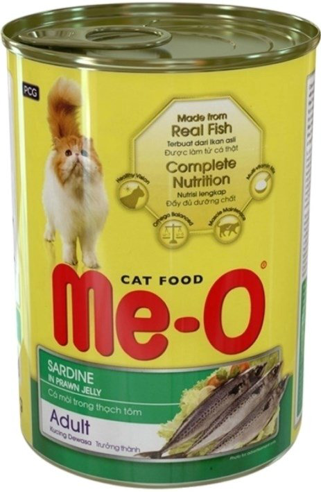Корм Me-O кусочки в желе сардина 400 г 1 шт