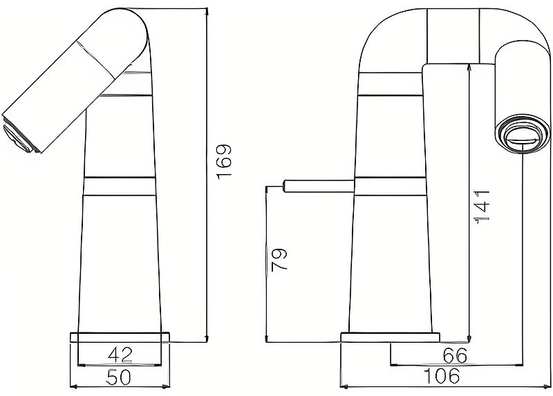 Смеситель для раковины (умывальника) Haiba HB10813-3, однозахватный купить,NaN
