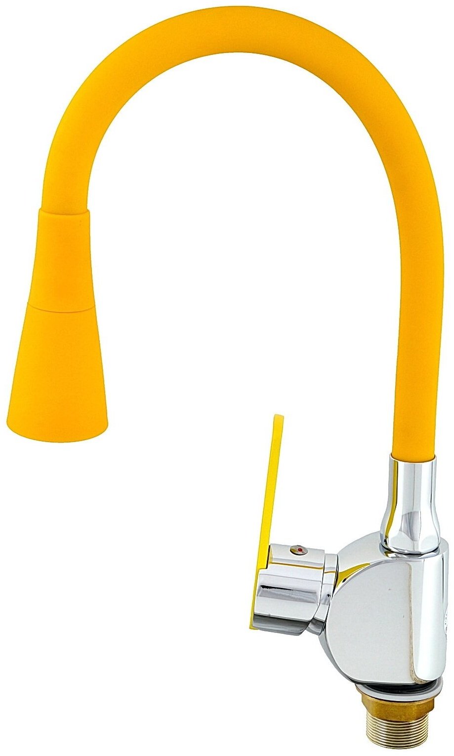 Смеситель с гибким изливом Potato P59238-10, латунь, цвет желтый купить,43900