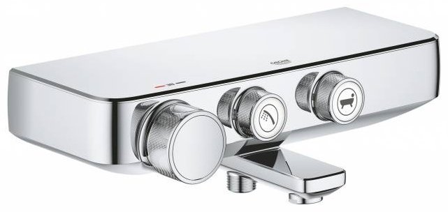 Смеситель для ванны с душем Grohe Grohtherm SmartControl 34718000, однозахватный купить,NaN