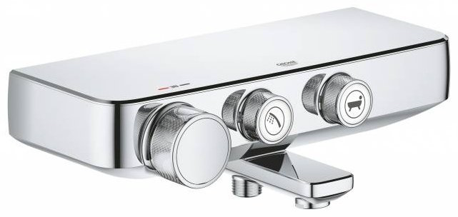 Смеситель для ванны с душем Grohe Grohtherm SmartControl 34718000, однозахватный купить,NaN