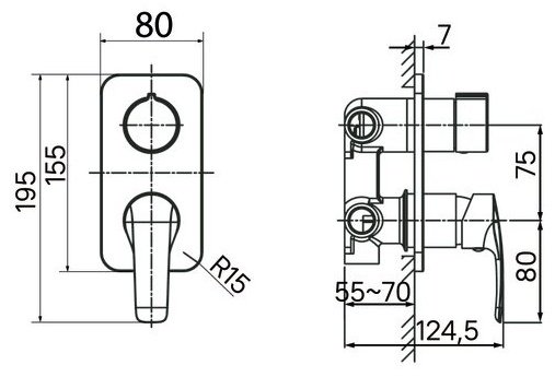 Смеситель для ванны IDDIS RAYSB00i68, однозахватный купить,66800