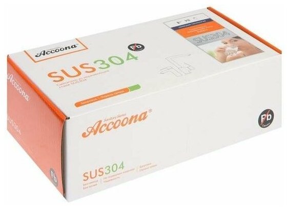 Смеситель для ванны Accoona 71103A, силумин, цвет стальной купить,NaN