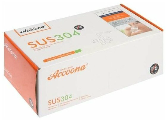 Смеситель для ванны Accoona 71103A, силумин, цвет стальной купить,NaN