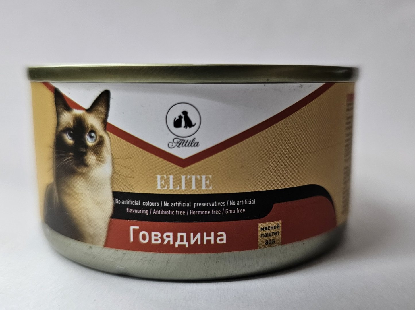 Корм ATTILA паштет говядина 80 г 1 шт