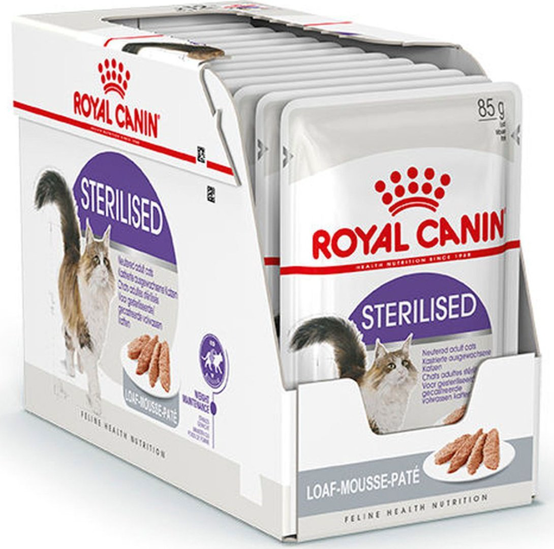 Корм Royal Canin Sterilised паштет мясо 85 г 12 шт - ForteMarket Корм Royal Canin Sterilised паштет мясо 85 г 12 шт купить,9900