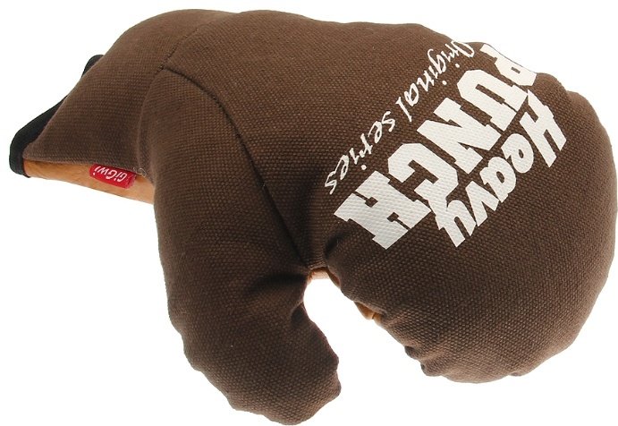 Игрушка GiGwi Heavy Punch Боксерская перчатка 75435 коричневый