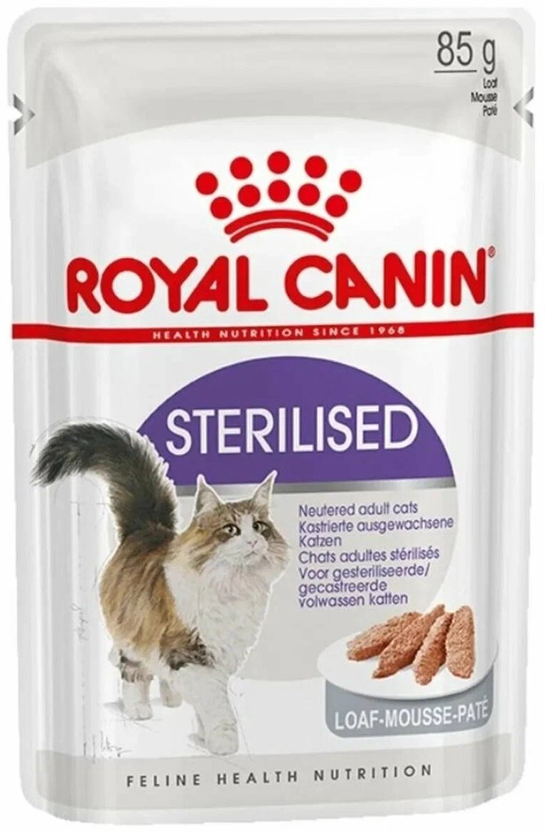 Корм Royal Canin Sterilised паштет мясо 85 г 12 шт - ForteMarket Корм Royal Canin Sterilised паштет мясо 85 г 12 шт купить,9900