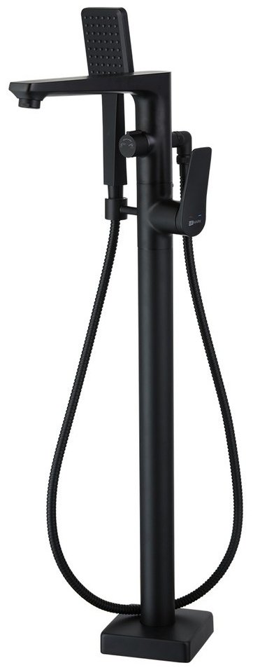 Смеситель для ванны Lemark LM3744BL, латунь, цвет черный купить,NaN