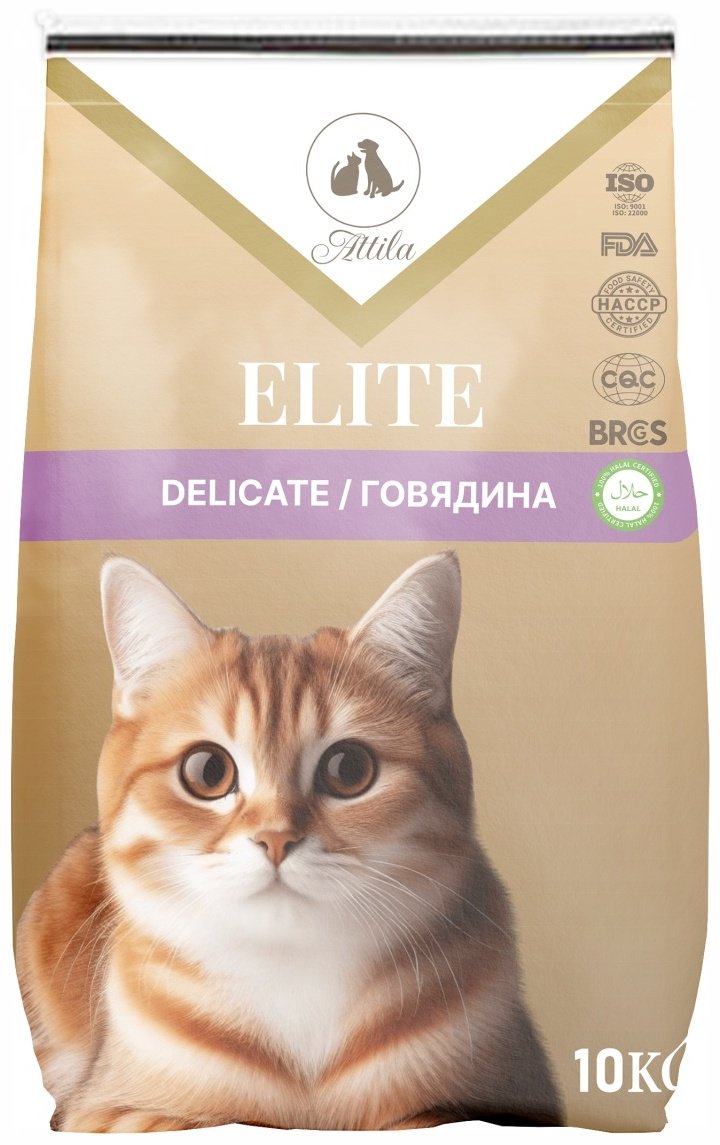 Корм ATTILA ELITE Delicate при чувствительном пищеварении говядина 10 кг