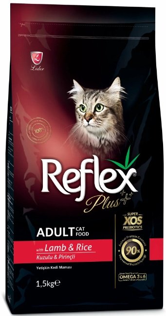 Корм Reflex для взрослых ягненок, рис 1.5 кг