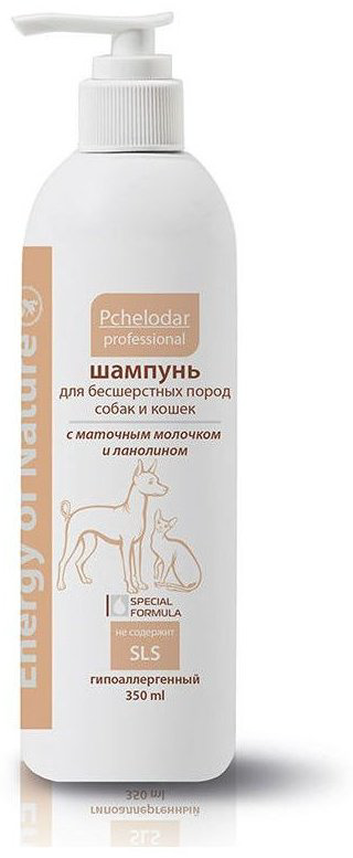 Уход Pchelodar Для бесшерстных пород собак и кошек 350 мл