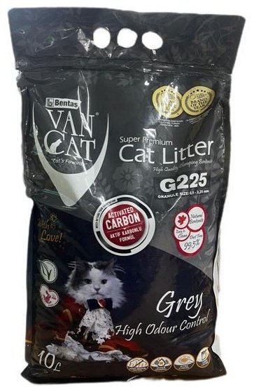 Наполнитель Van Cat Grey комкующийся 10 л