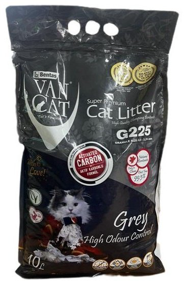 Наполнитель Van Cat Grey комкующийся 10 л