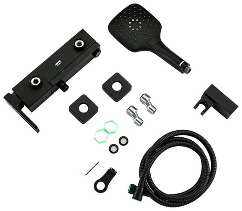 Смеситель для ванны Gappo G3217-6, латунь, цвет черный купить,NaN