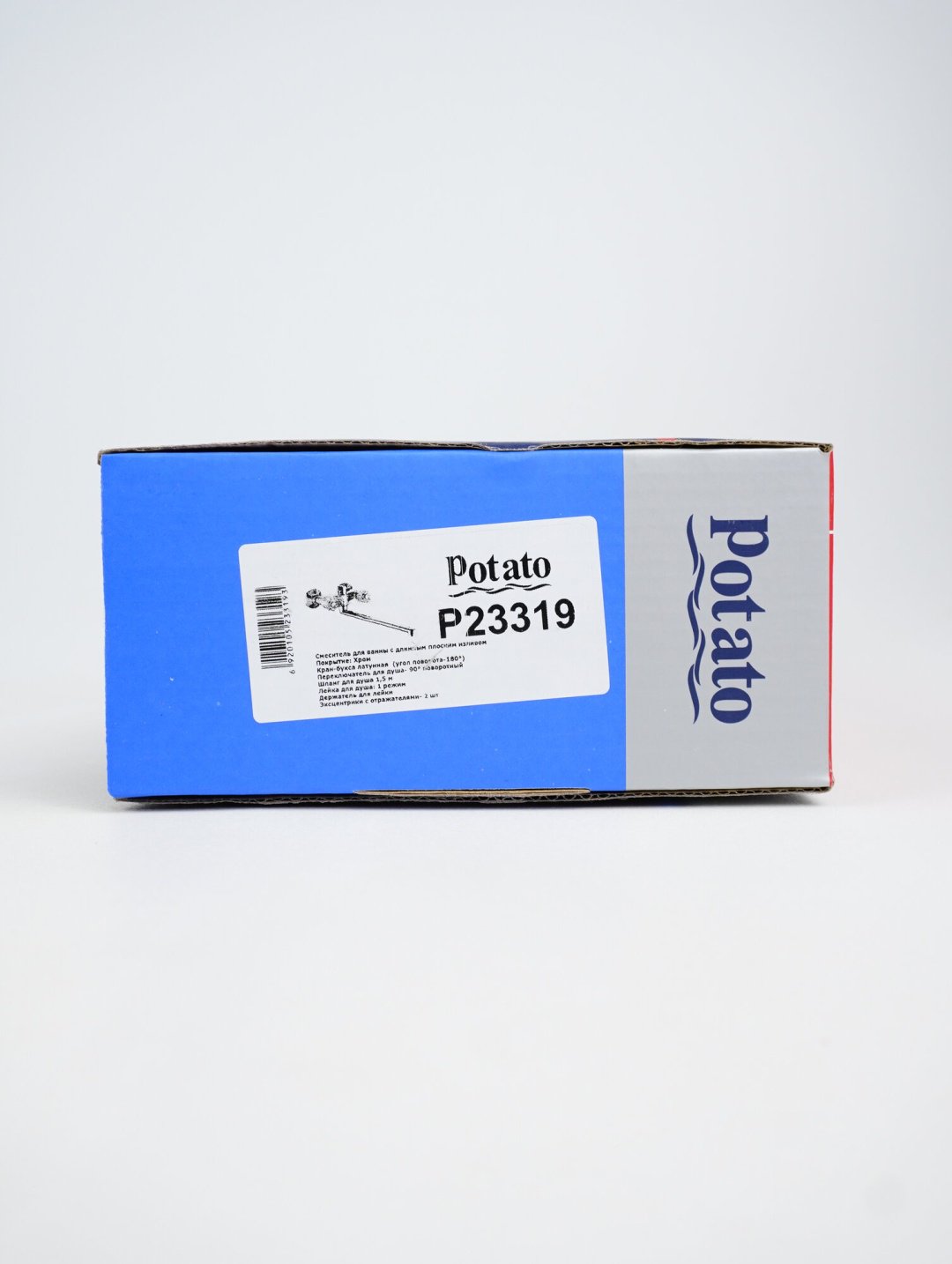 Смеситель для ванны Potato P23319, латунь, цвет хром купить,42800