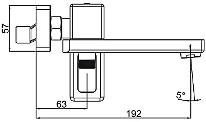 Смеситель для ванны Gappo G3217-8, латунь, цвет белый, хром купить,NaN