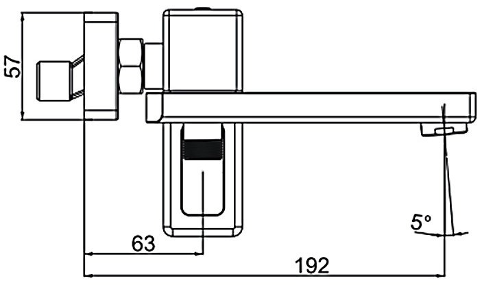 Смеситель для ванны Gappo G3217-8, латунь, цвет белый, хром купить,NaN
