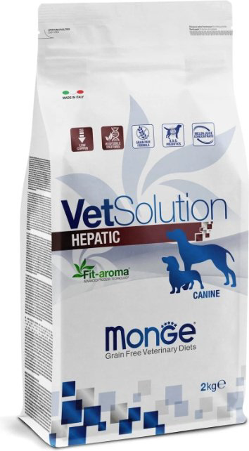 Корм Monge VetSolution Hepatic при проблемах с печенью 2 кг купить,13845