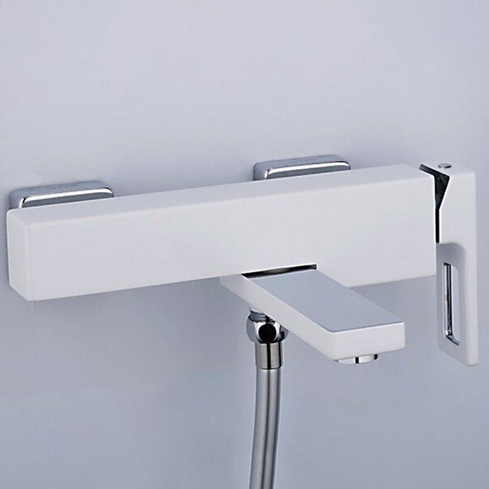 Смеситель для ванны Gappo G3217-8, латунь, цвет белый, хром купить,NaN