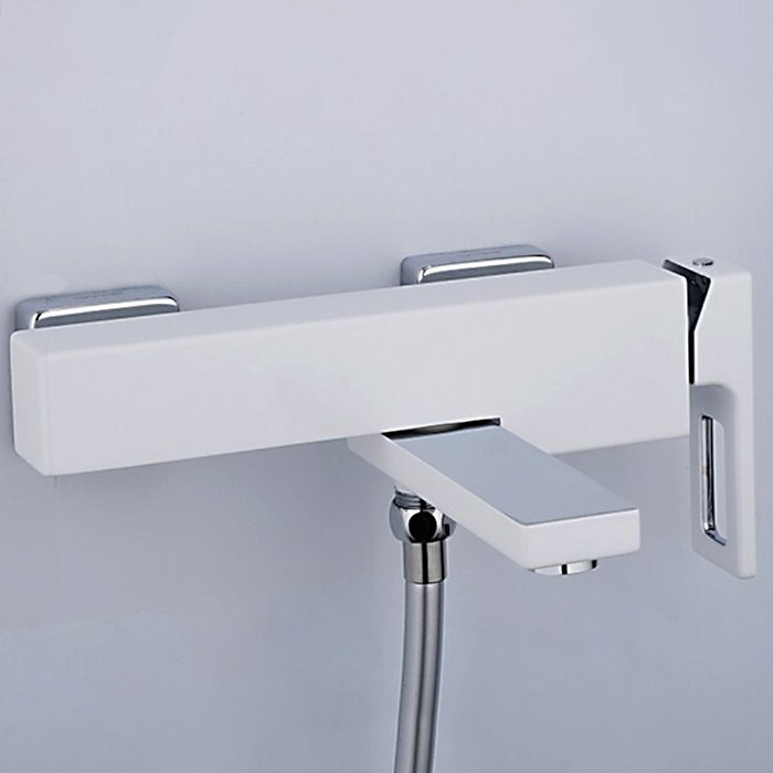 Смеситель для ванны Gappo G3217-8, латунь, цвет белый, хром купить,NaN