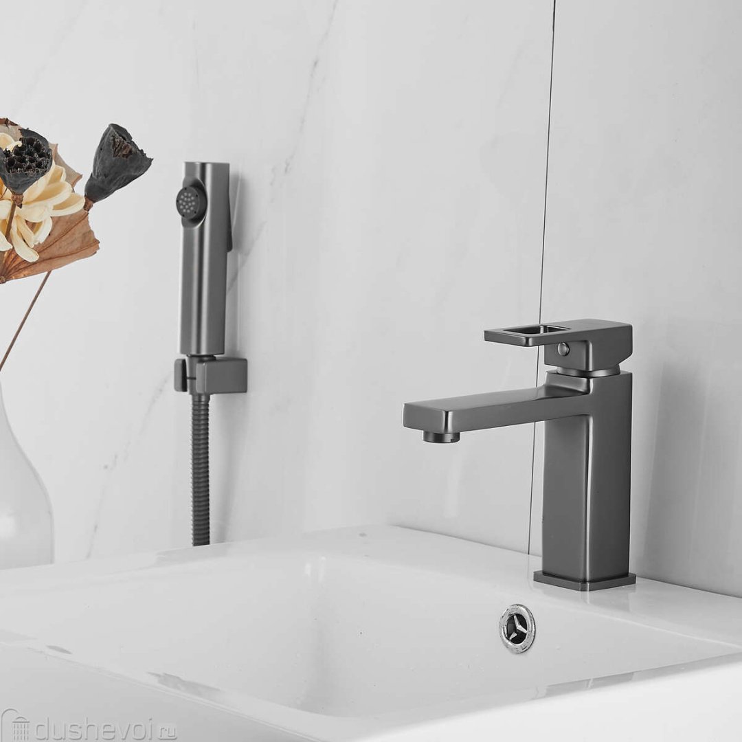 Смеситель Shevanik S8271T, латунь, цвет стальной купить,NaN