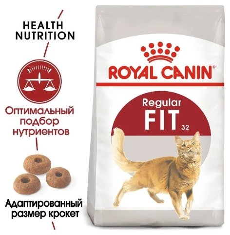 Корм Royal Canin FIT 32 для активных птица, злаки 1 кг купить,NaN