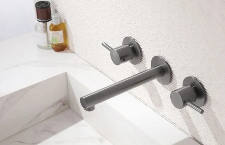 Смеситель для раковины (умывальника) Abber AF88121NG, двухзахватный купить,179700