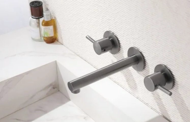 Смеситель для раковины (умывальника) Abber AF88121NG, двухзахватный купить,179700