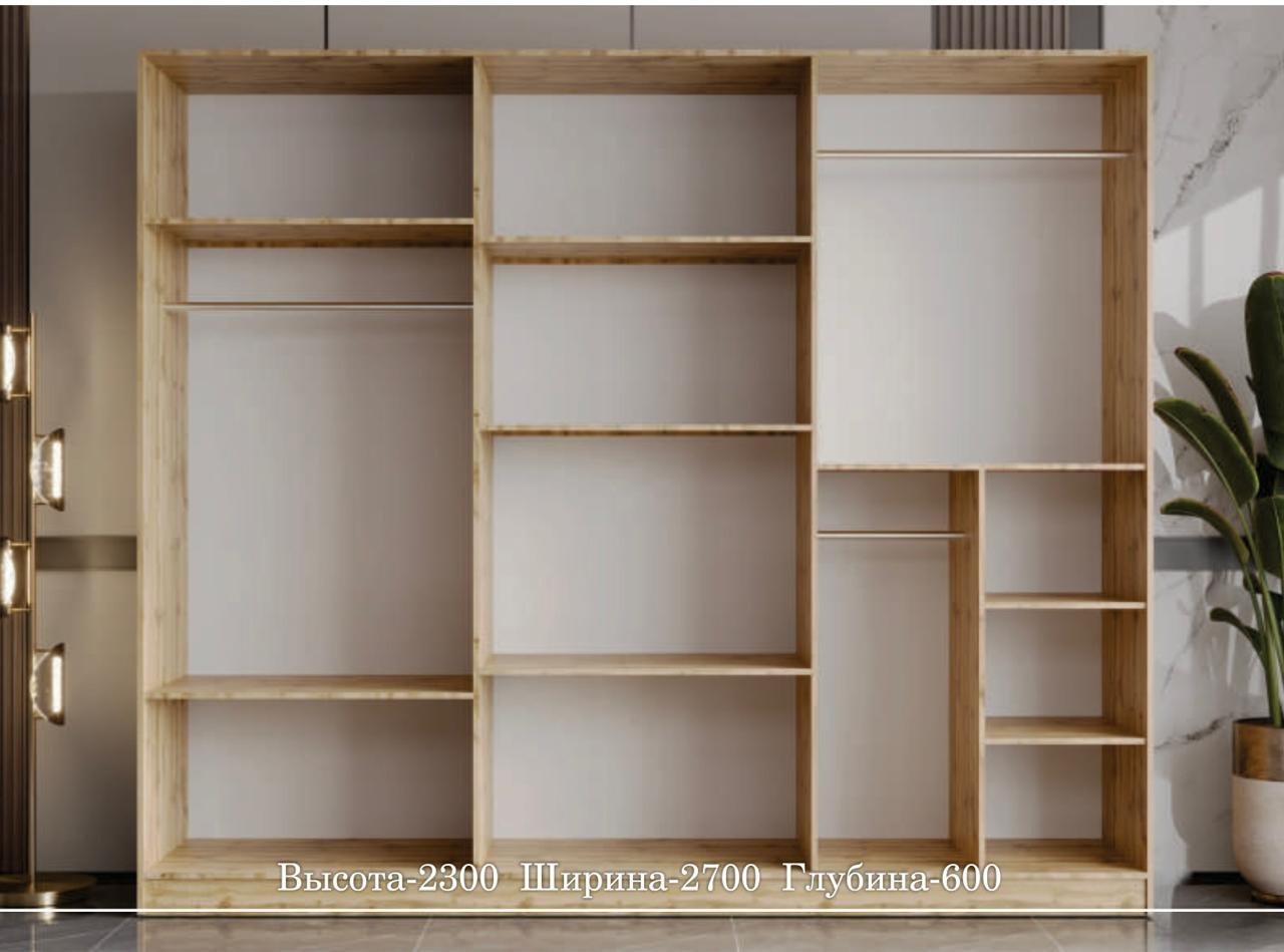 Распашной шкаф Mebel Lux Mebel Lux, 270x230х60 см, темно-синий купить,NaN