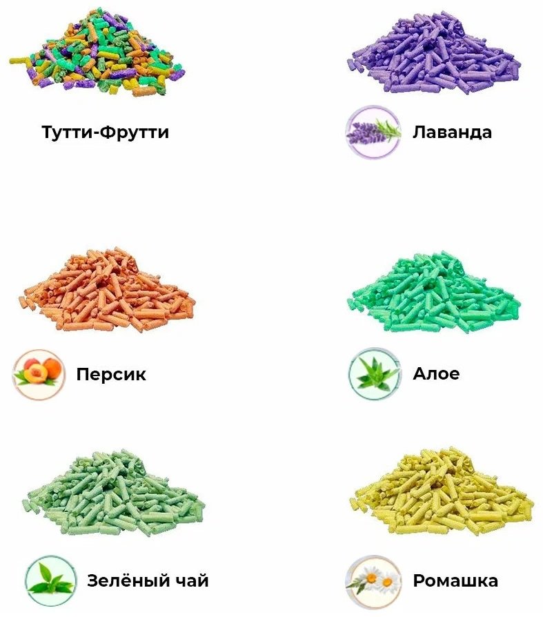 Наполнитель ECO-Premium комкующийся ассорти 1 кг