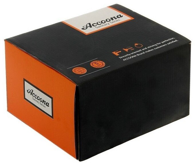 Смеситель для биде Accoona A3167G, латунь, цвет белый купить,NaN