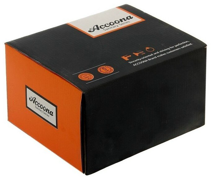Смеситель для биде Accoona A3167G, латунь, цвет белый купить,NaN