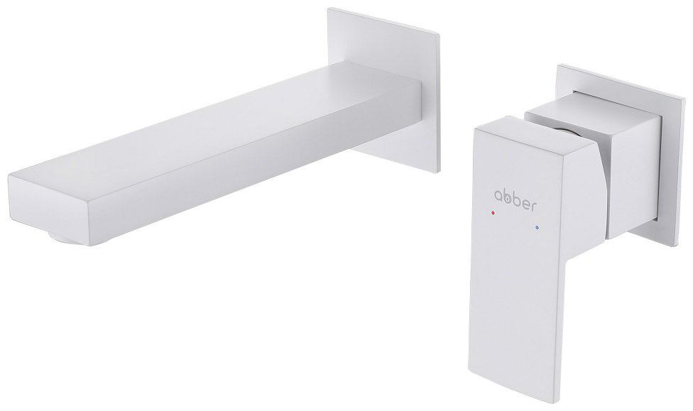 Смеситель для раковины Abber Daheim AF8212W, латунь, цвет белый - ForteMarket Смеситель для раковины Abber Daheim AF8212W, латунь, цвет белый купить,143700