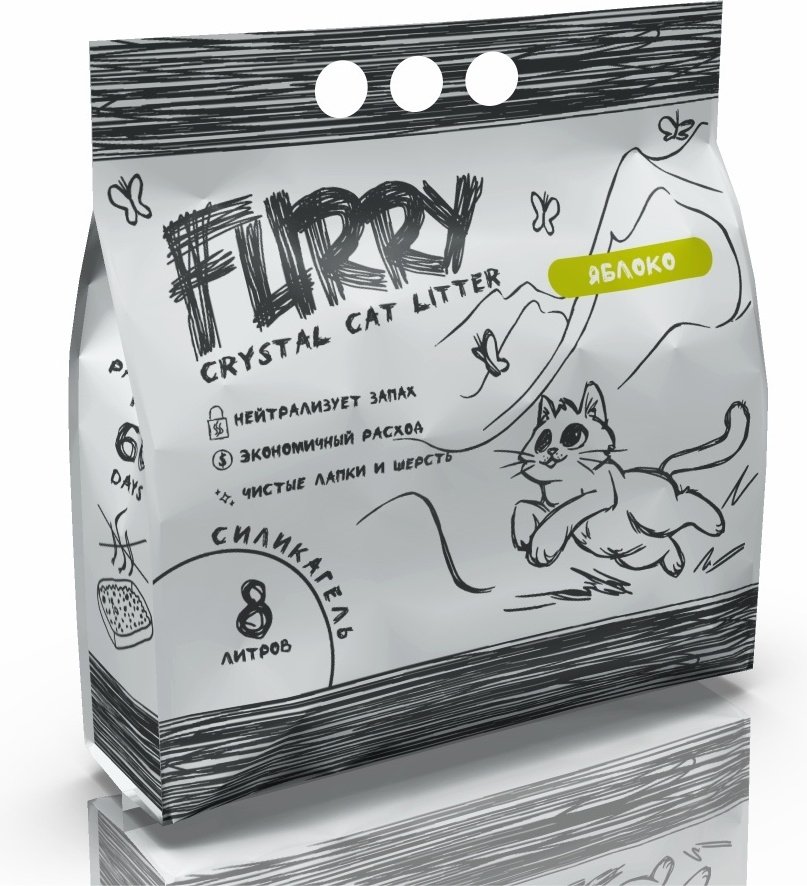 Наполнитель Furry 105983 впитывающий 8