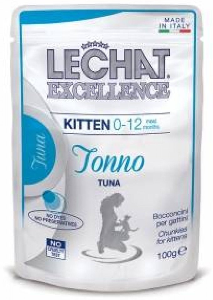 Корм LeChat Excellence кусочки в желе тунец 100 г 1 шт