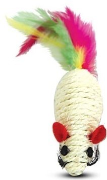 Triol мышь для самостоятельных игр пластик, перо, сизаль