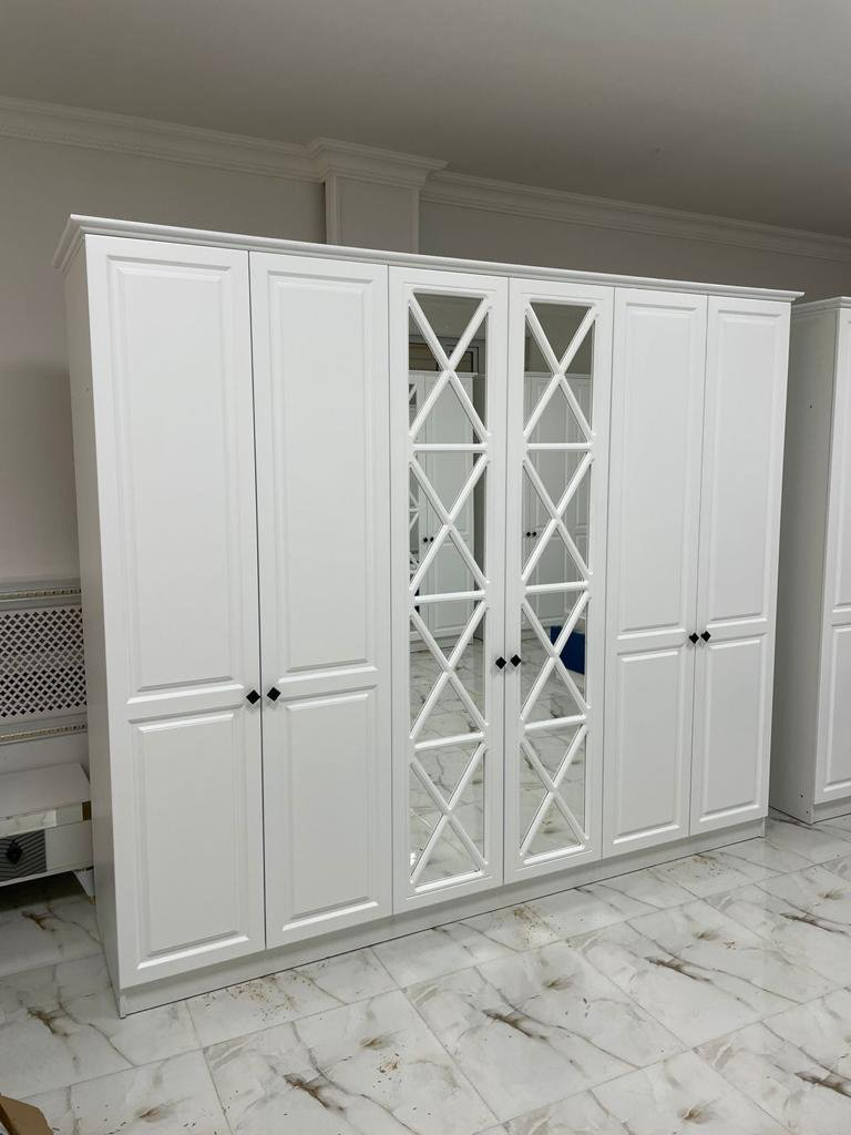 Распашной шкаф AsiaBrand Армада-2 120928, 262x223х62 см, белый купить,NaN