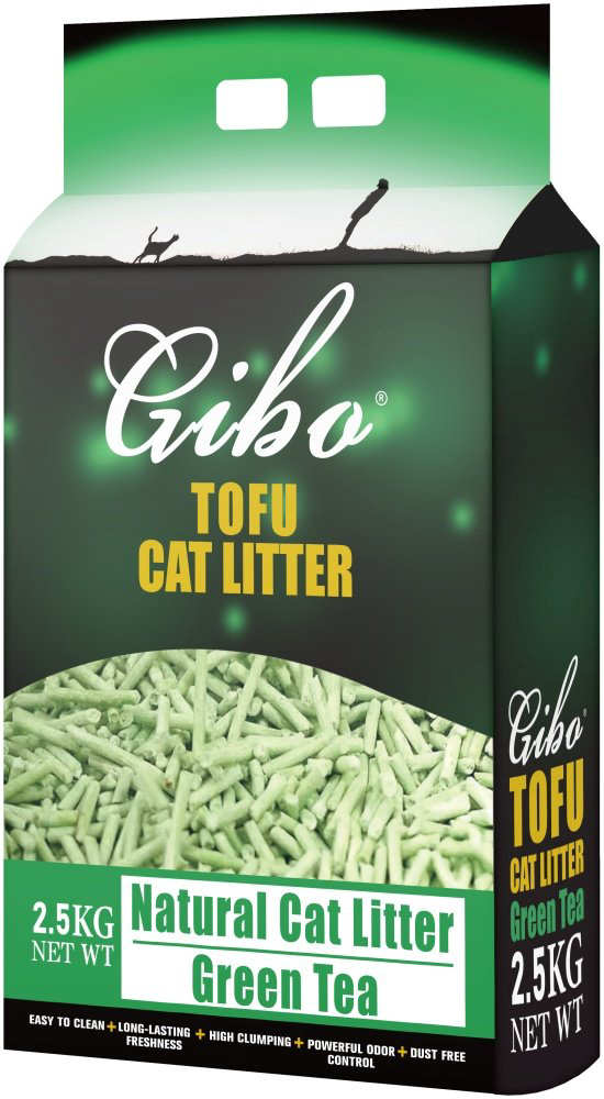 Наполнитель Gibo Tofu с ароматом зеленого чая комкующийся 2.5 кг купить,3000