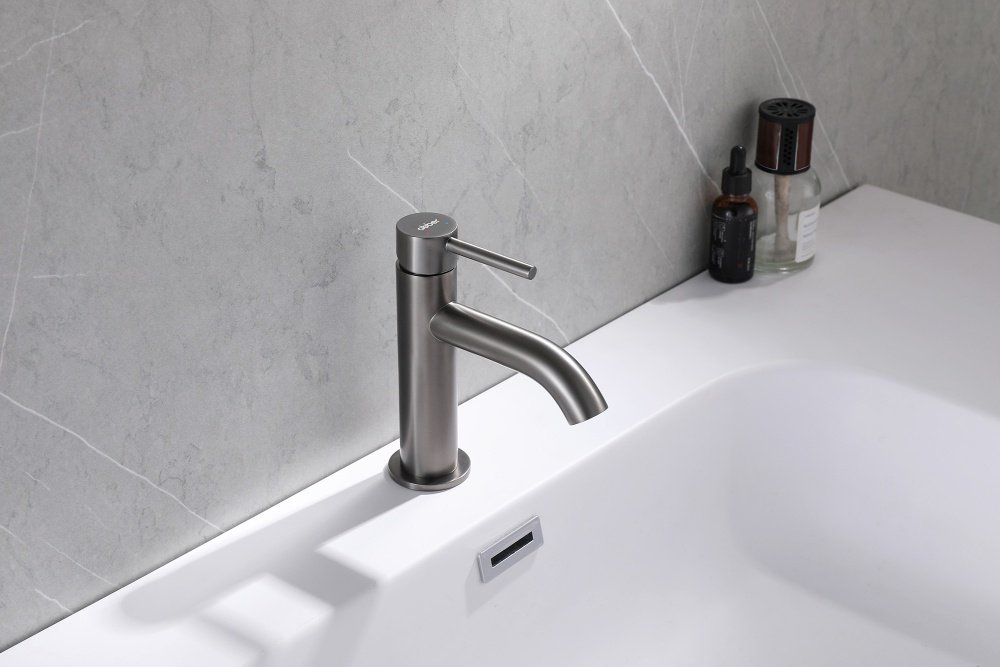 Смеситель для раковины Abber Wasser Kreis AF8110NG, латунь, цвет никель