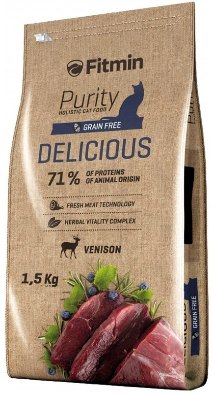 Корм Fitmin Purity Delicious, для привередливого пищеварения оленина 1.5 кг купить,NaN