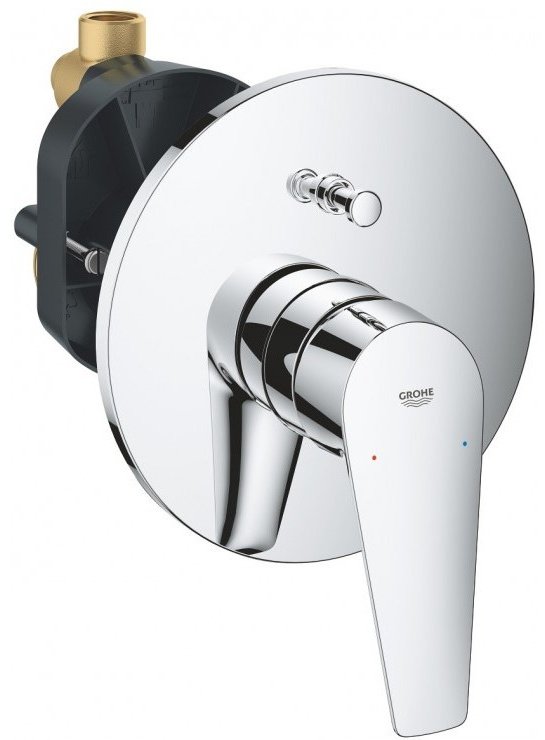 Смеситель для ванны Grohe BauEdge 29079001, однозахватный