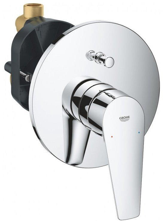 Смеситель для ванны Grohe BauEdge 29079001, однозахватный