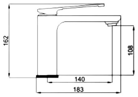 Смеситель для раковины (умывальника) Haiba HB10817-3, однозахватный
