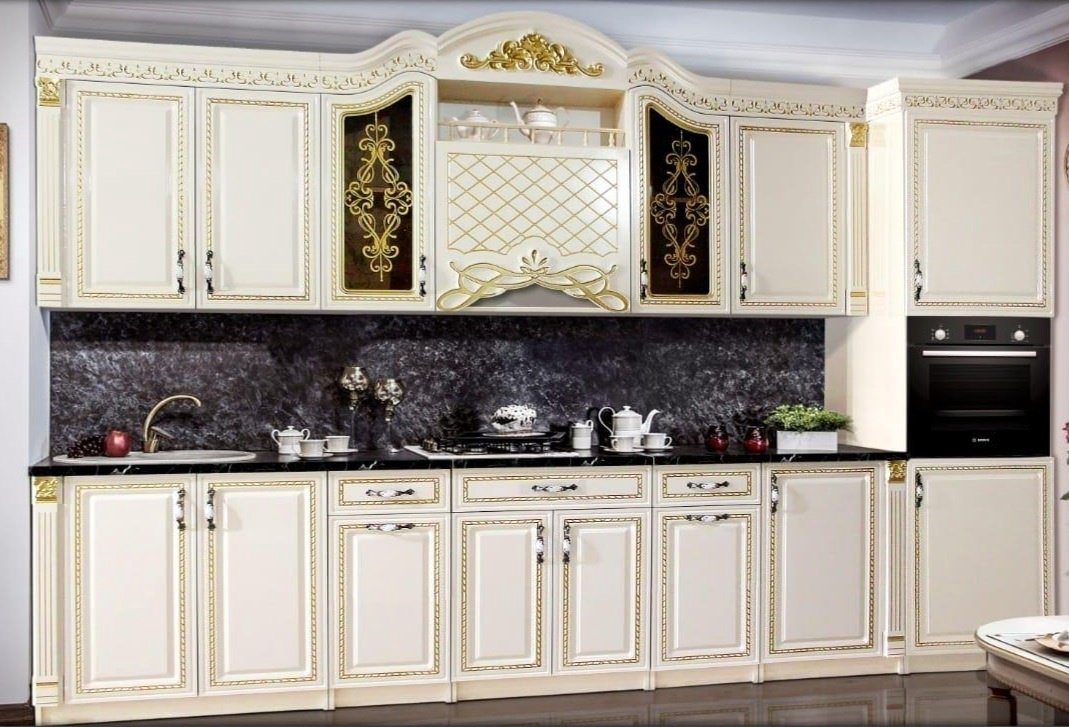 Кухонный гарнитур Elegant Ясмин 320x244х60 см бело-бежевый купить,399990