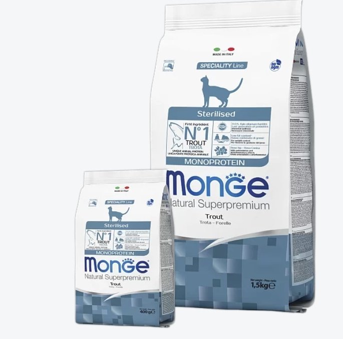 Корм Monge 2936 форель 1.5 кг