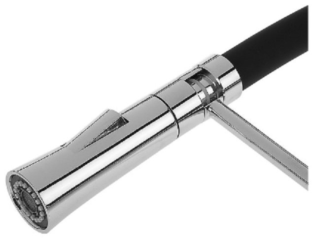 Смеситель с гибким изливом Accoona A4890FG-1, латунь, цвет черный купить,NaN