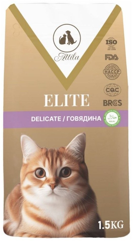 Корм ATTILA ELITE Delicate говядина 1 кг